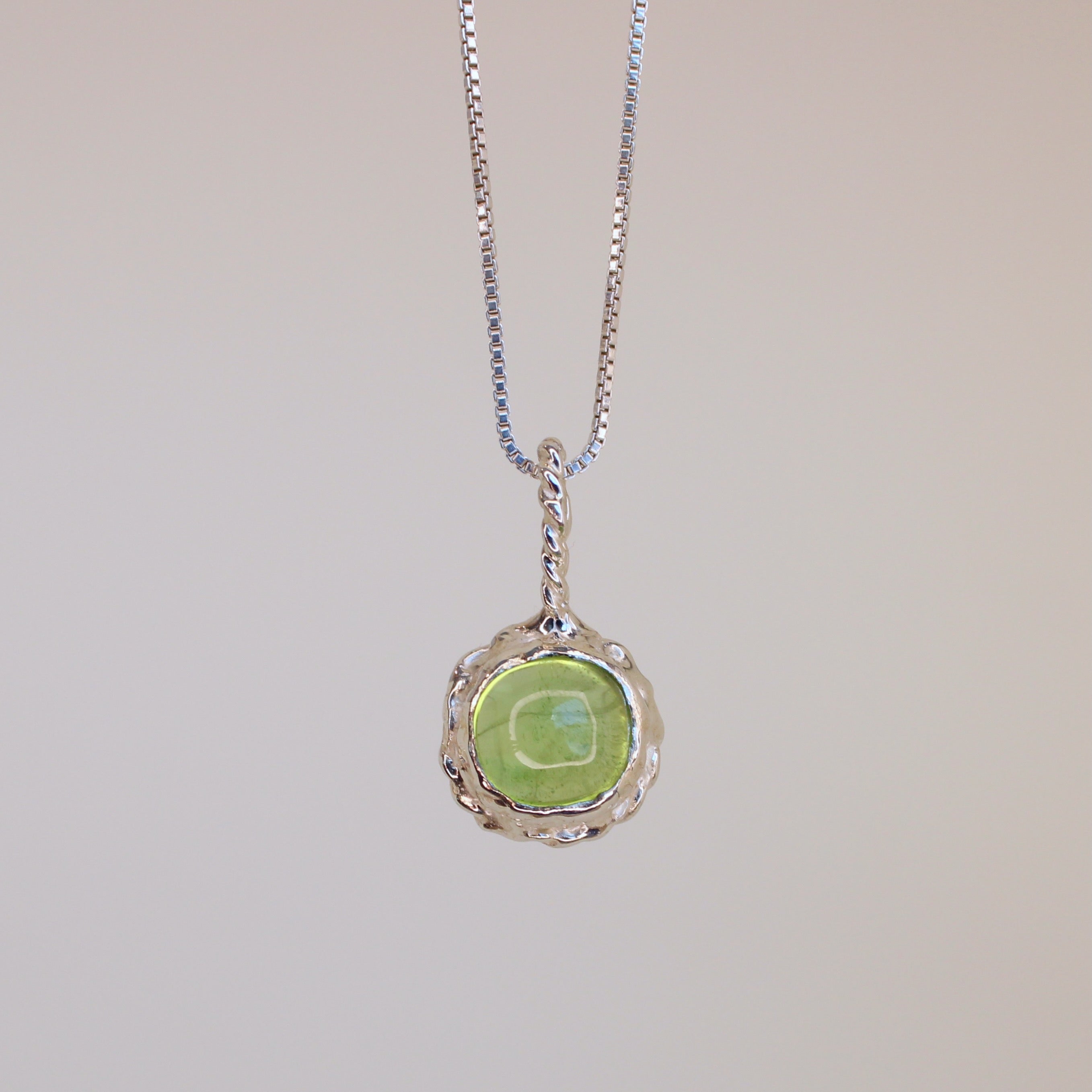 Apple Tart Peridot Pendant