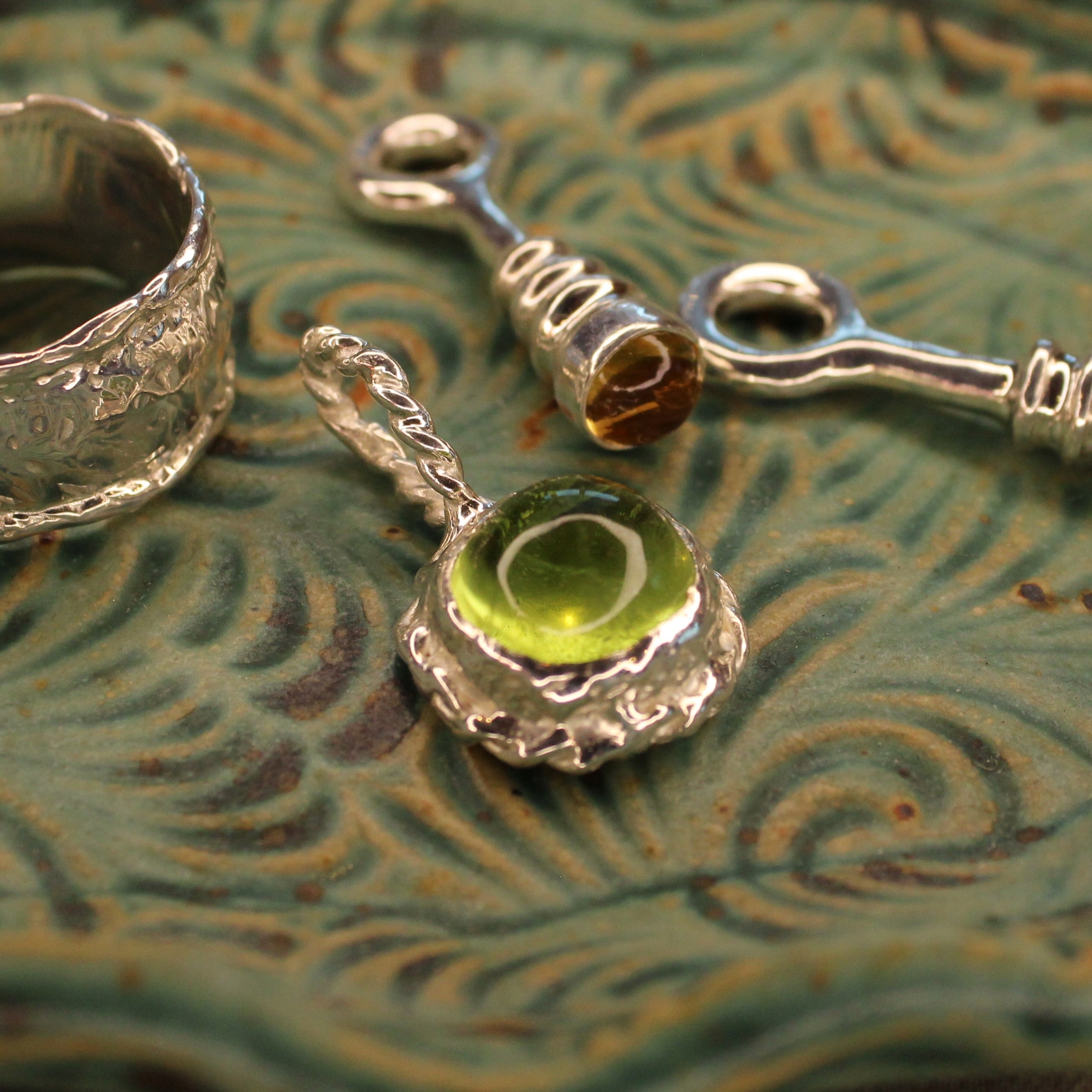 Apple Tart Peridot Pendant