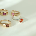 Cyra Sapphire Trillion Ring