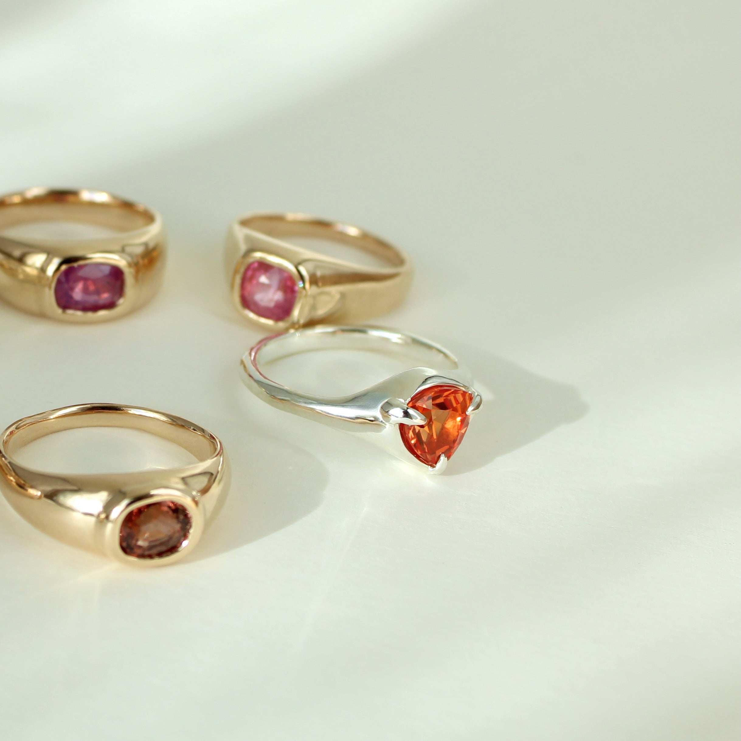 Cyra Sapphire Trillion Ring