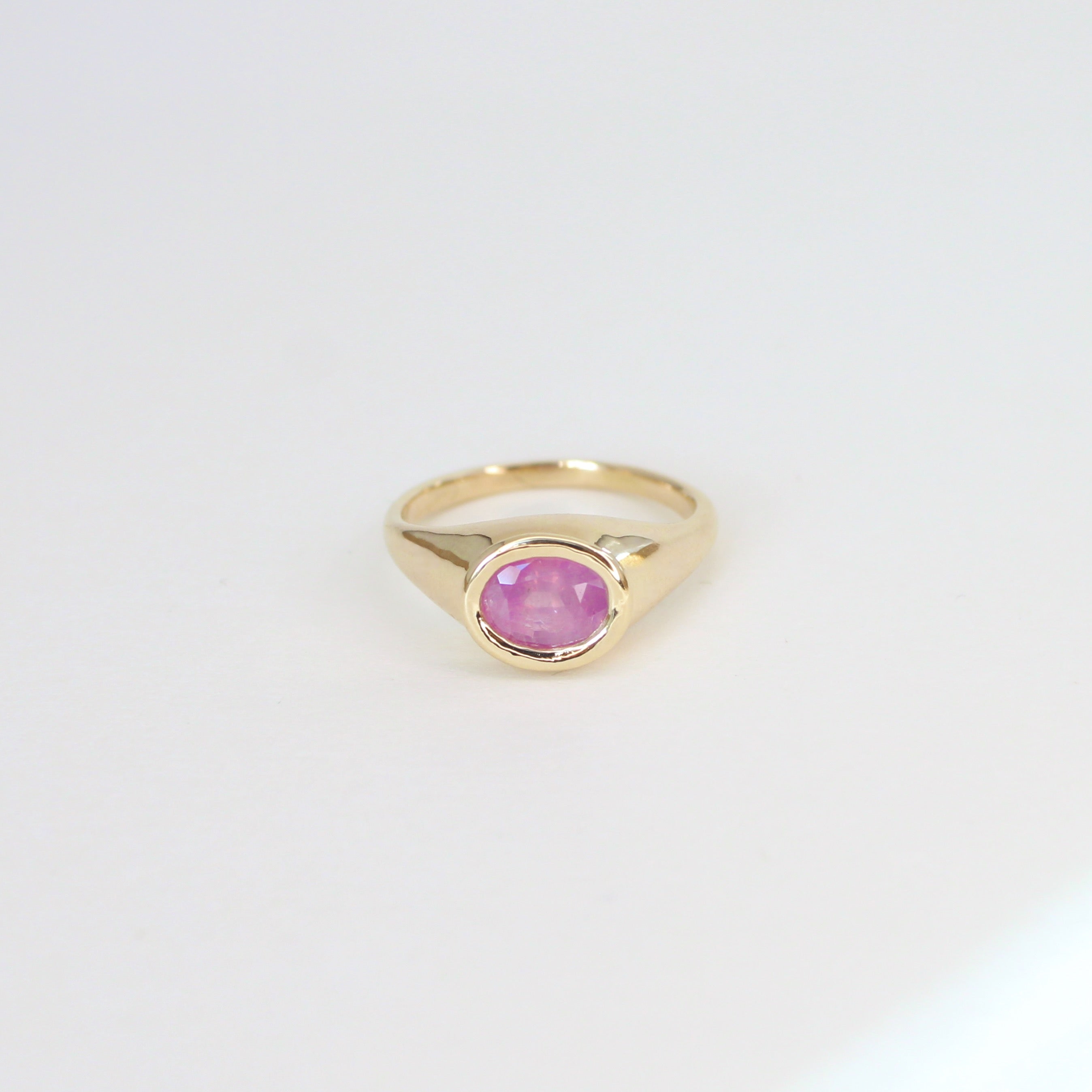 Celeste Sapphire Gold Ring