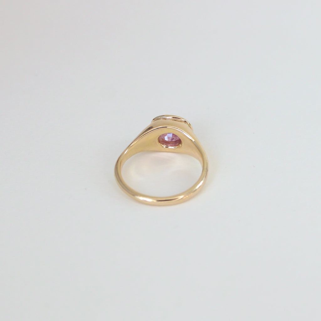 Celeste Sapphire Gold Ring