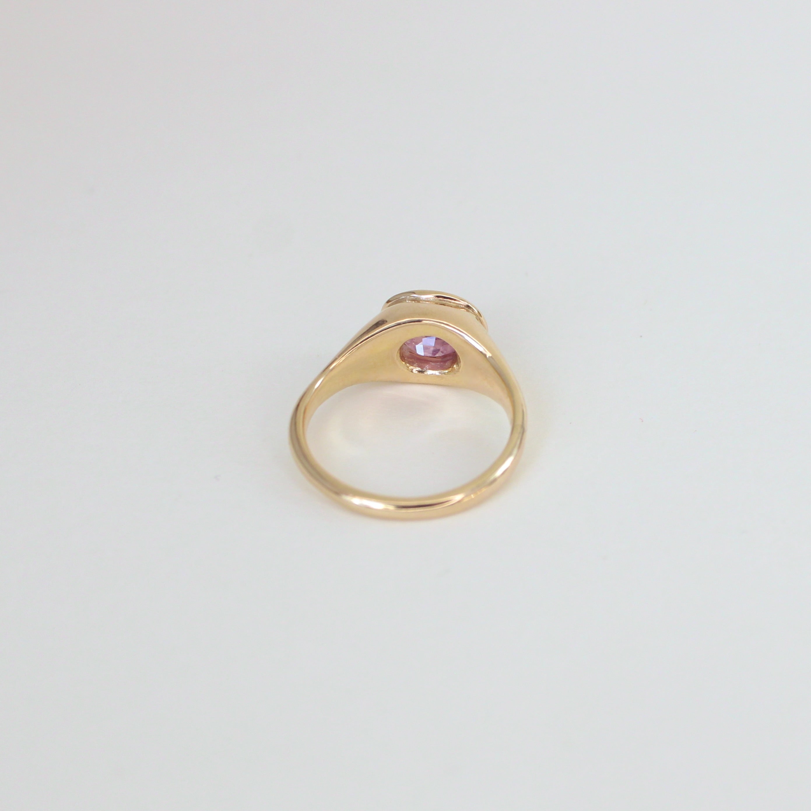 Celeste Sapphire Gold Ring