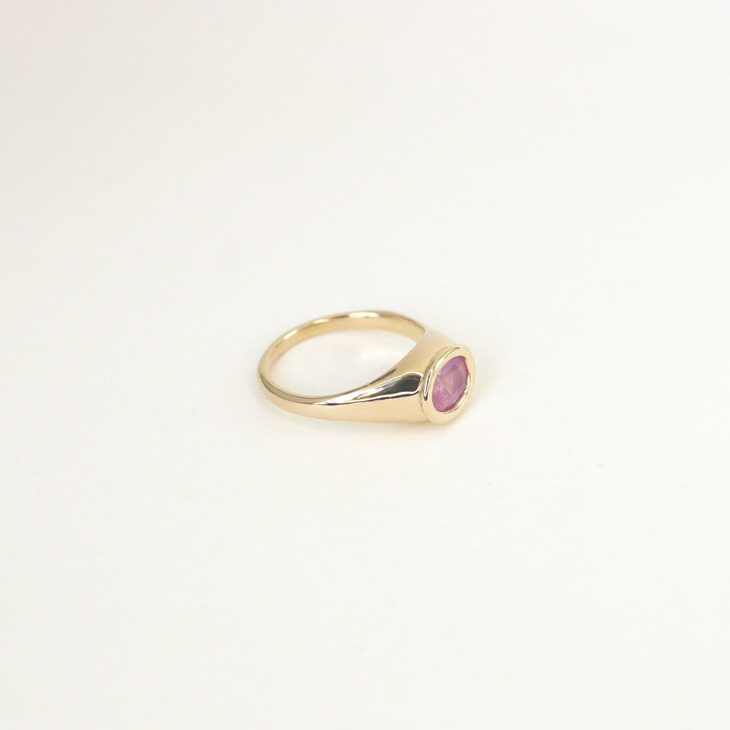 Celeste Sapphire Gold Ring