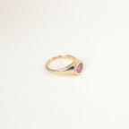 Celeste Sapphire Gold Ring