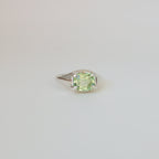 Honeydew Peridot Prong Ring
