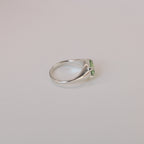 Honeydew Peridot Prong Ring