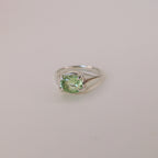 Honeydew Peridot Prong Ring