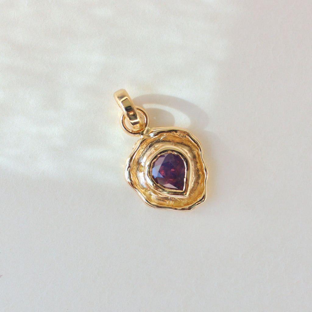 Berry Tart 14k Pendant - Silky Sapphire