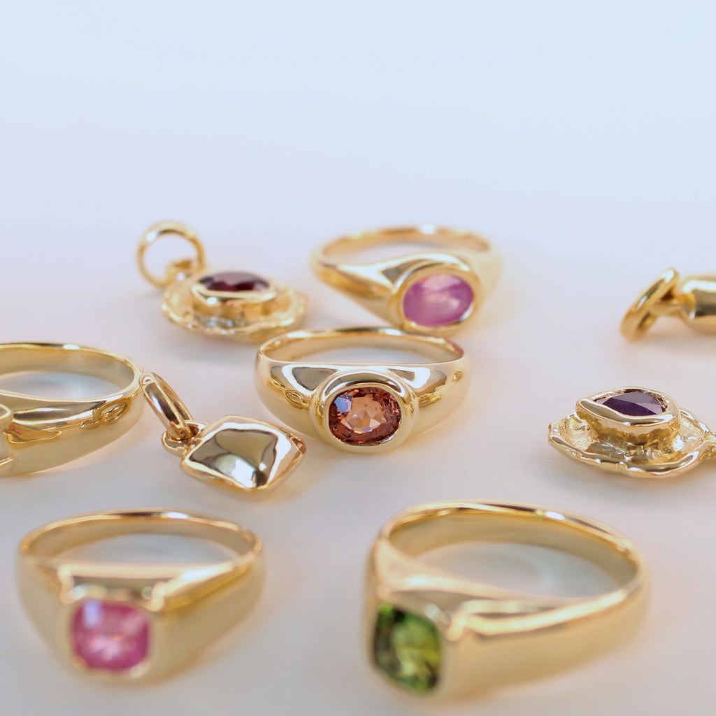 Golden Hour Spinel Gold Ring