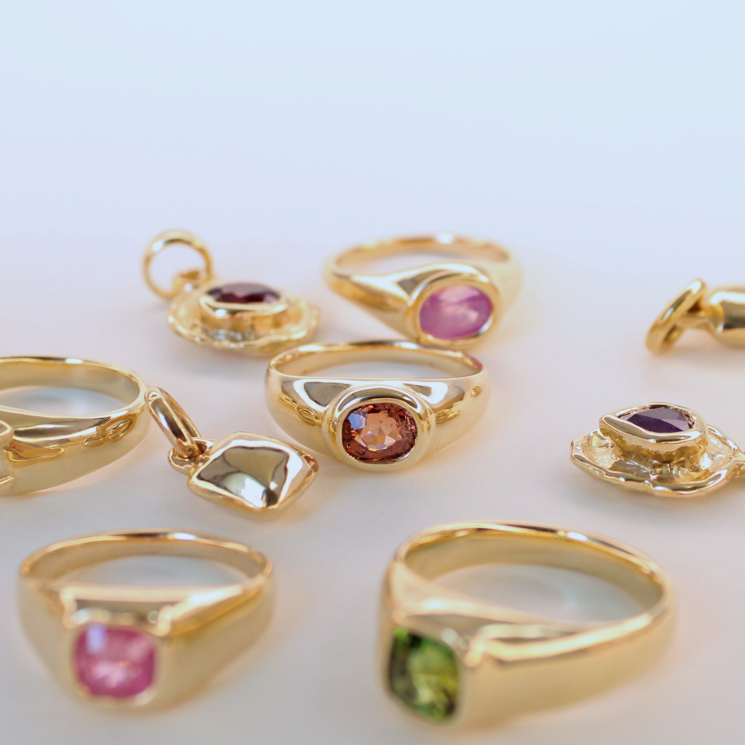 Golden Hour Spinel Gold Ring