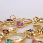 Celeste Sapphire Gold Ring