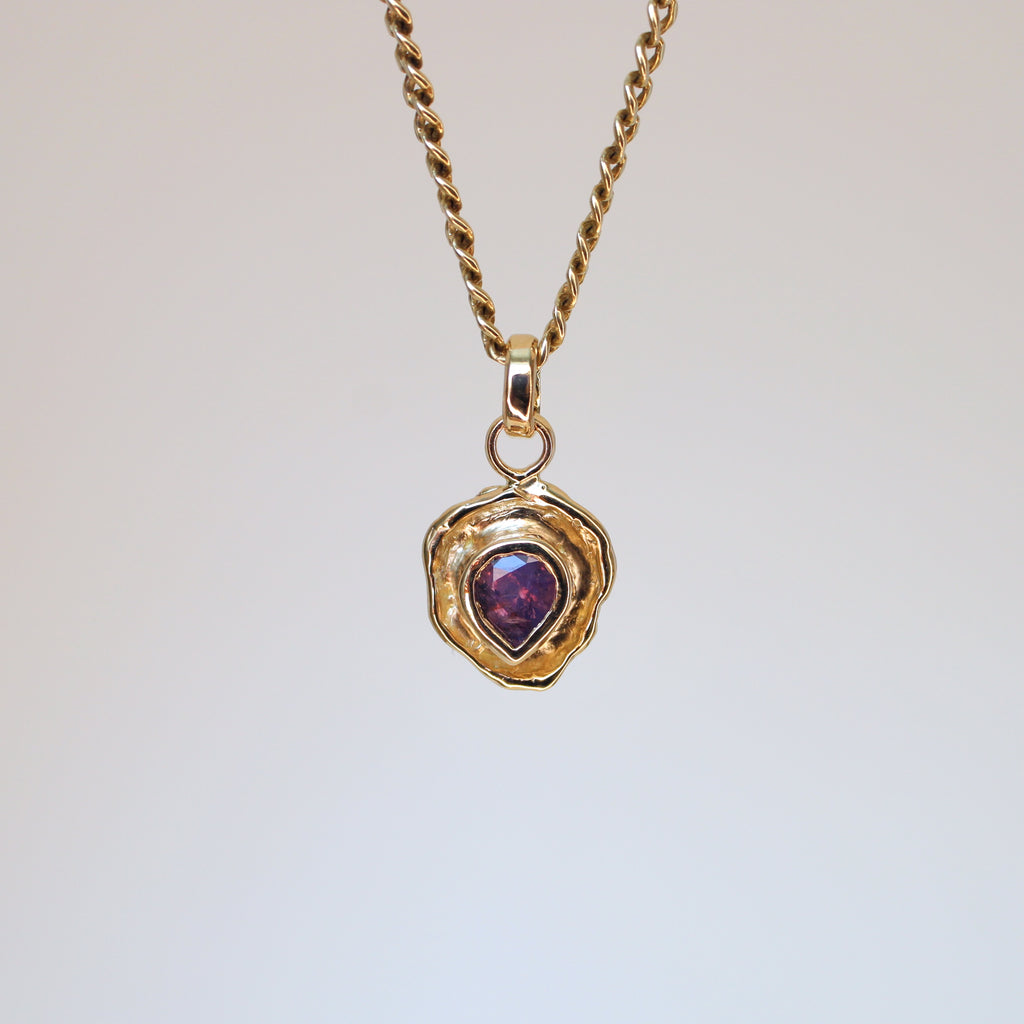Berry Tart 14k Pendant - Silky Sapphire