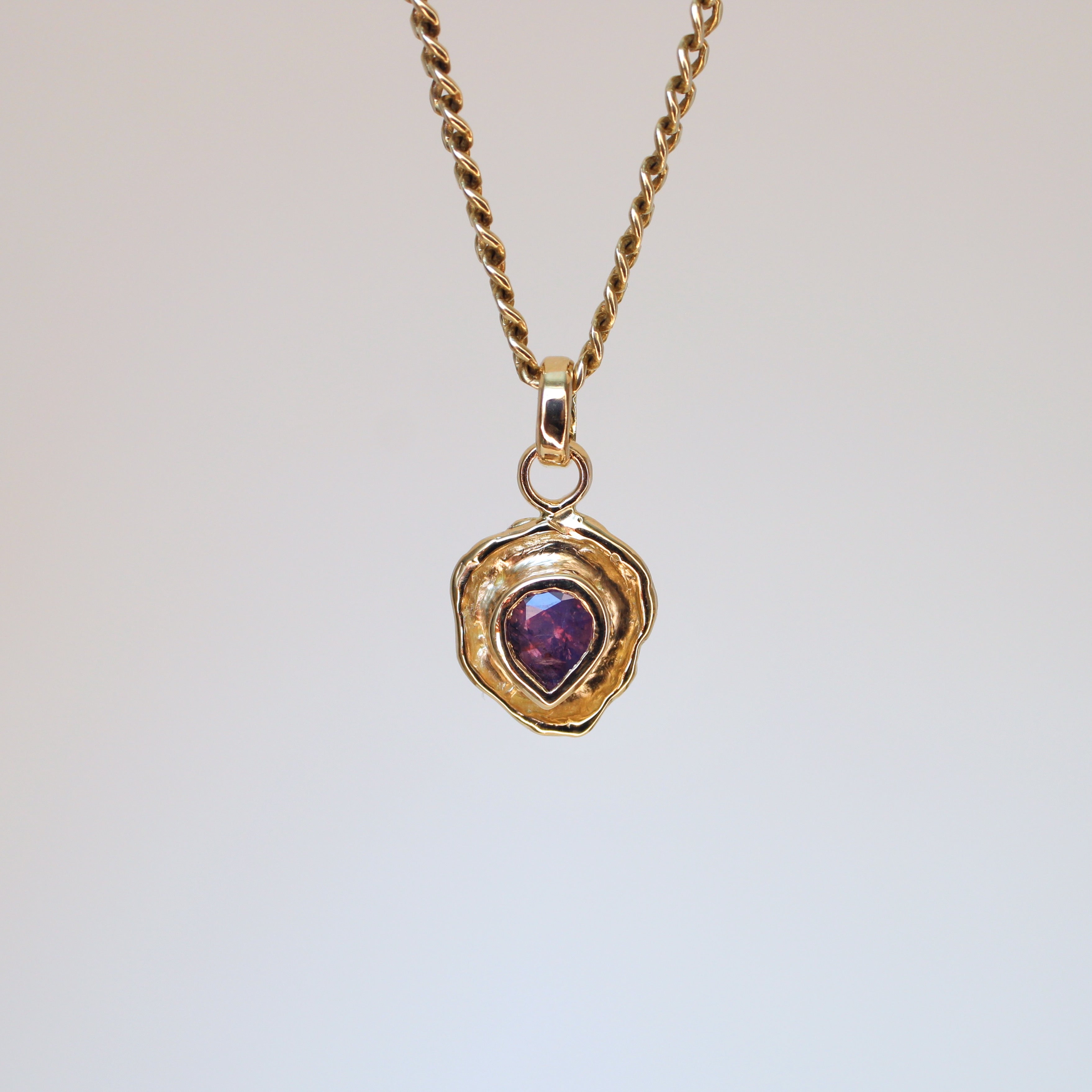 Berry Tart 14k Pendant - Silky Sapphire