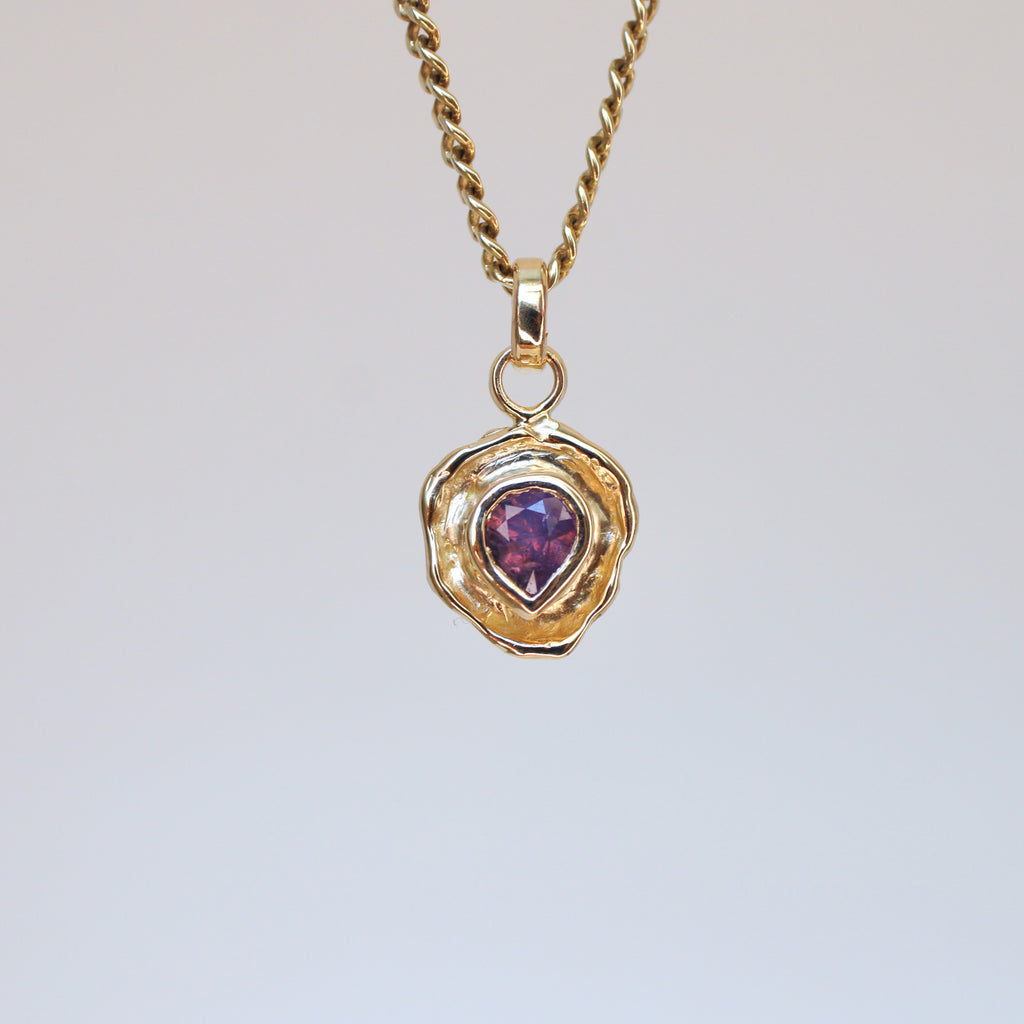 Berry Tart 14k Pendant - Silky Sapphire