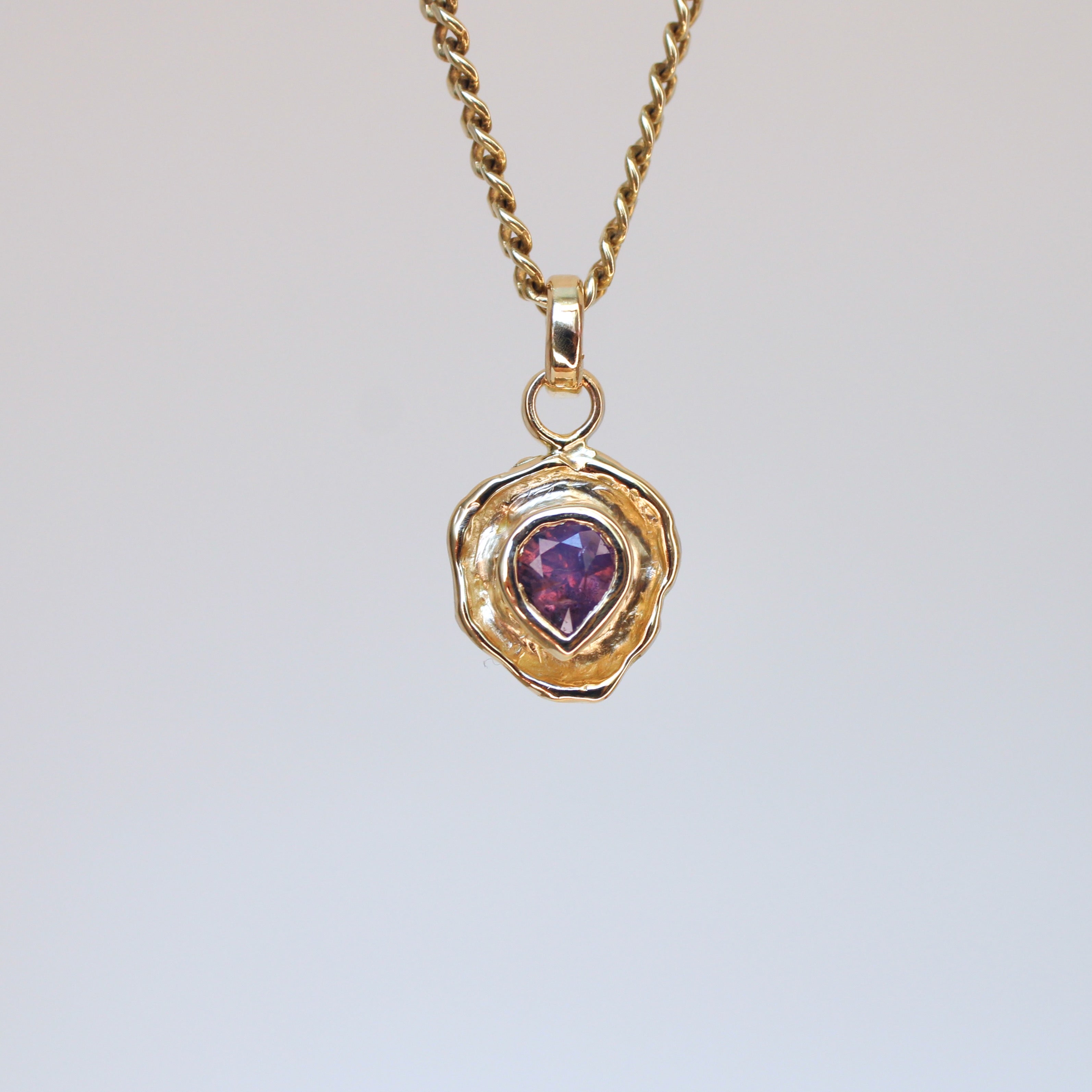 Berry Tart 14k Pendant - Silky Sapphire