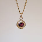 Cherry Tart 14k Pendant - Garnet