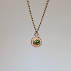 Fruit Cake 14k Pendant - Green Tourmaline