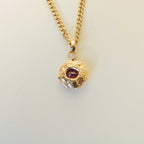 Cherry Tart 14k Pendant - Garnet