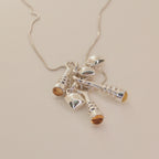 Chicklet Charm Sterling Silver