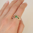 Boreal Forest Gold Tourmaline Ring