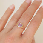 Celeste Sapphire Gold Ring