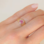 Aurora Sapphire Gold Ring