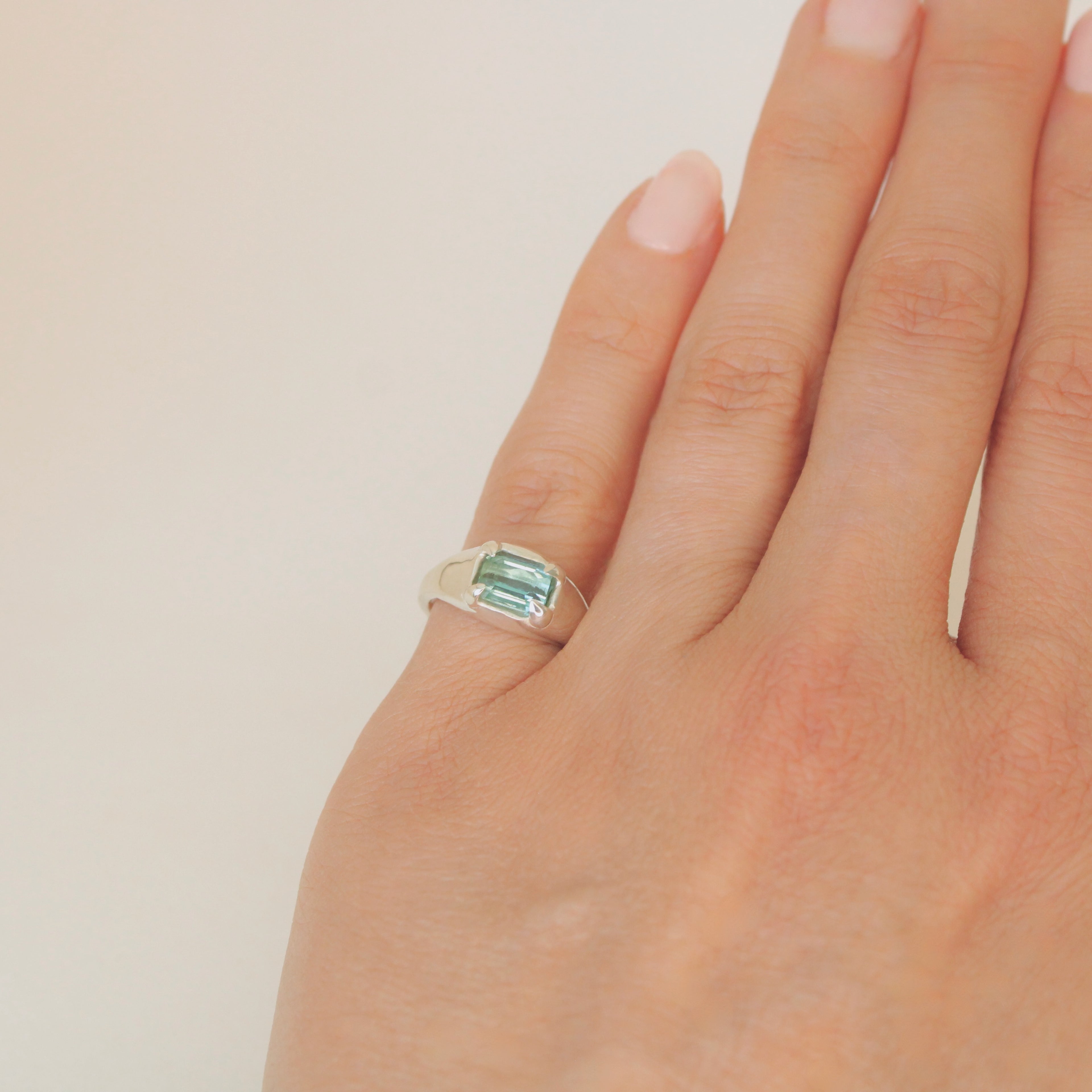 Mesa Pinky Ring - Sky Tourmaline