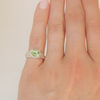 Mesa Pinky Ring - Lime Tourmaline