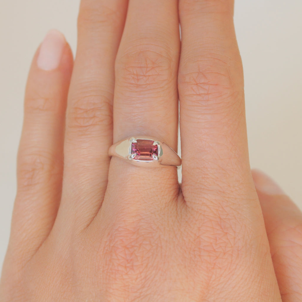 Mesa Ring - Raspberry Tourmaline