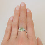 Honeydew Peridot Prong Ring