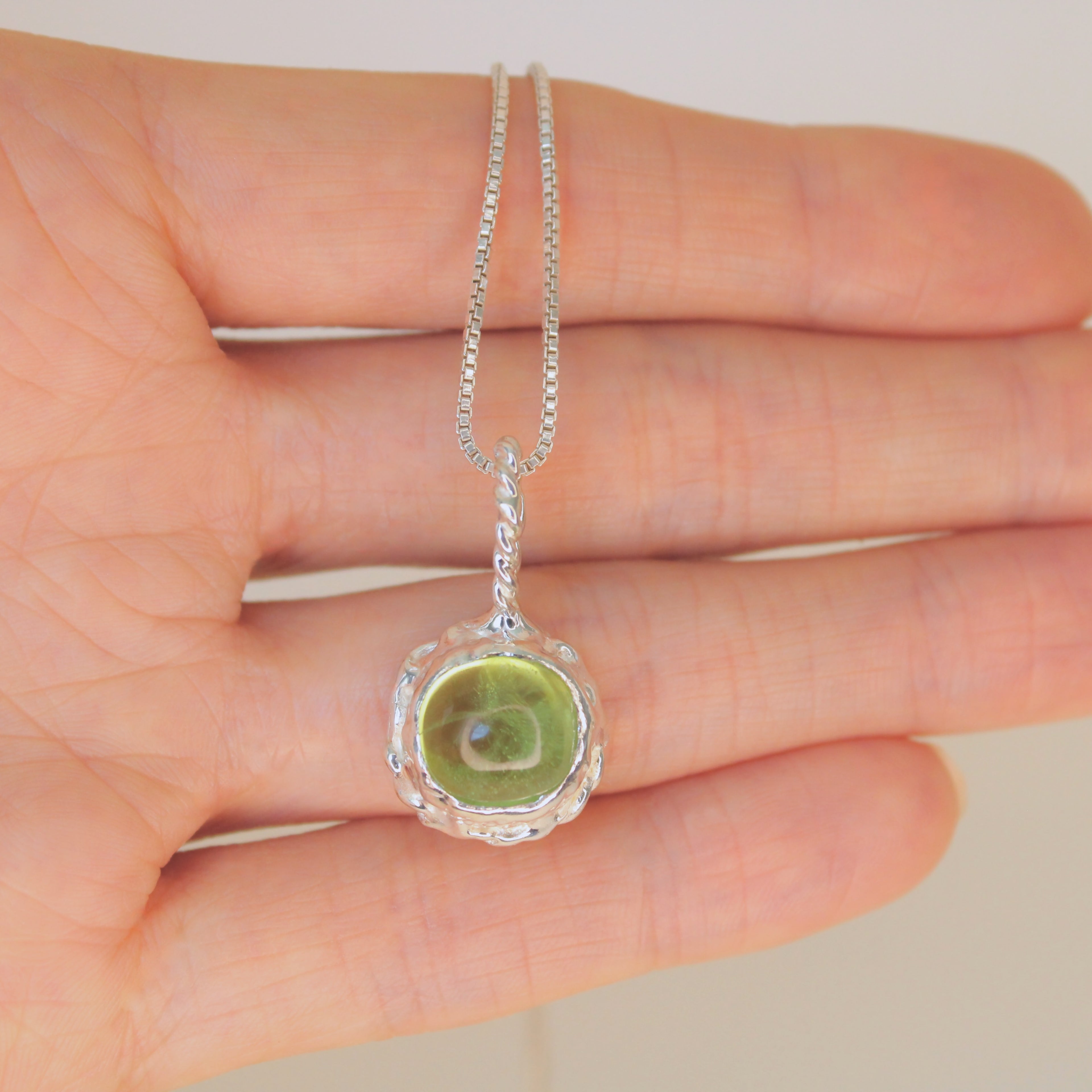 Apple Tart Peridot Pendant