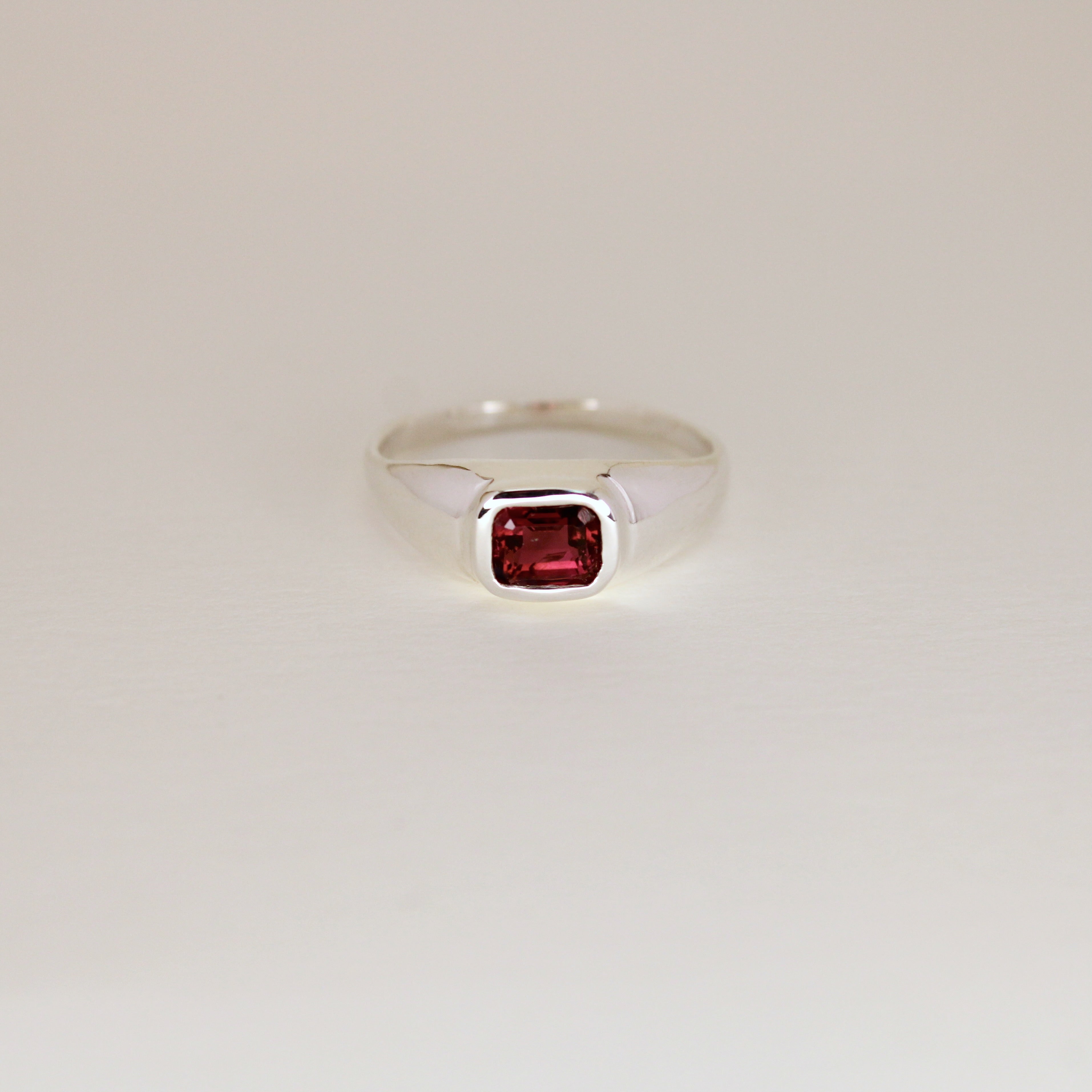 Plum Tourmaline Ring