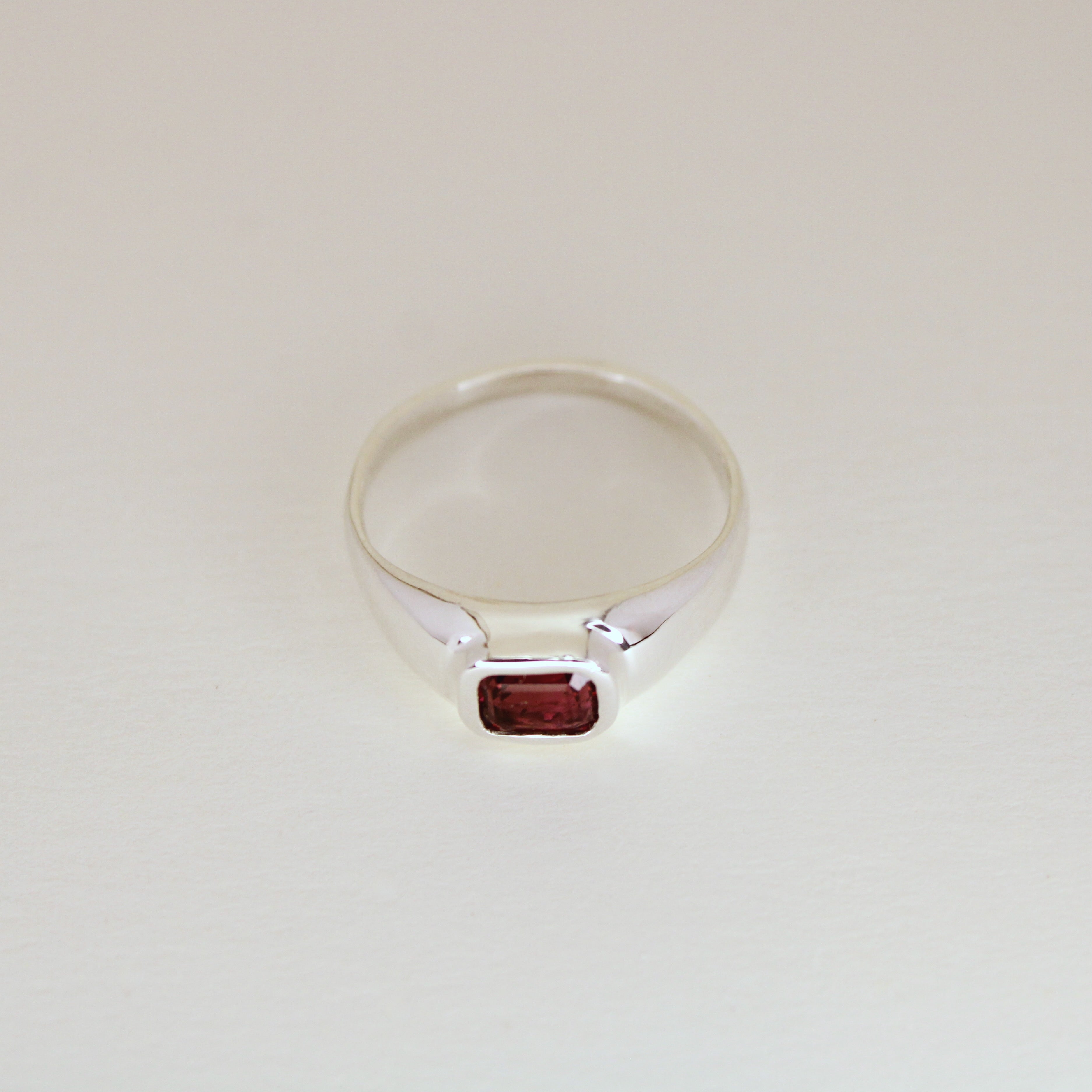 Plum Tourmaline Ring