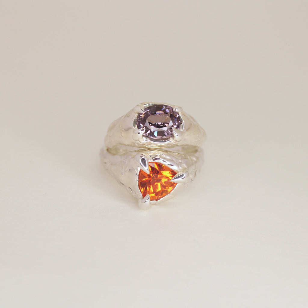 Zora Trillion Sapphire Ring