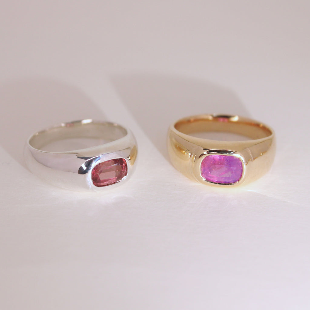 Syrah Garnet Dome Ring