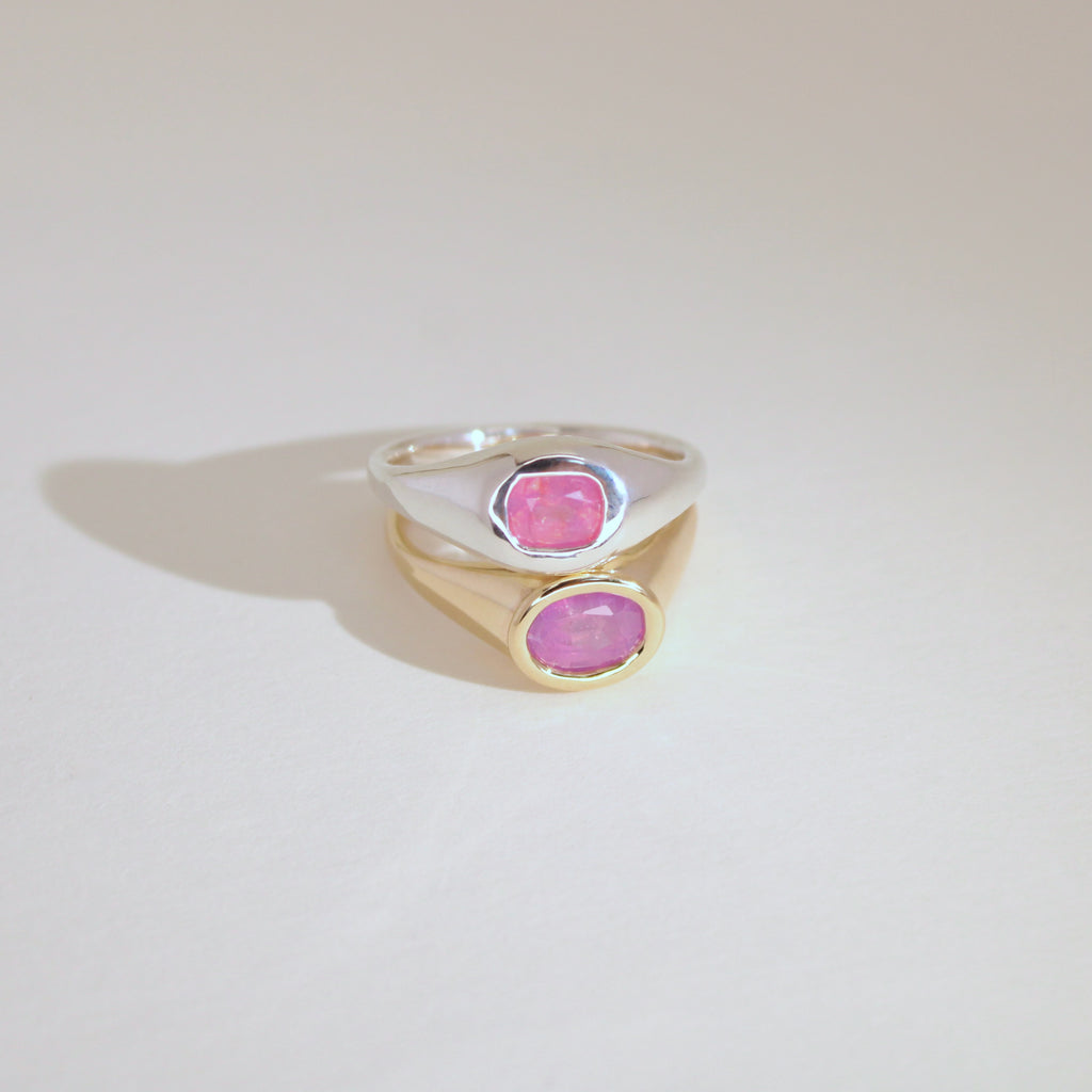 Helia Opalescent Sapphire Ring