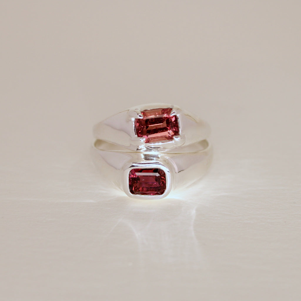 Plum Tourmaline Ring