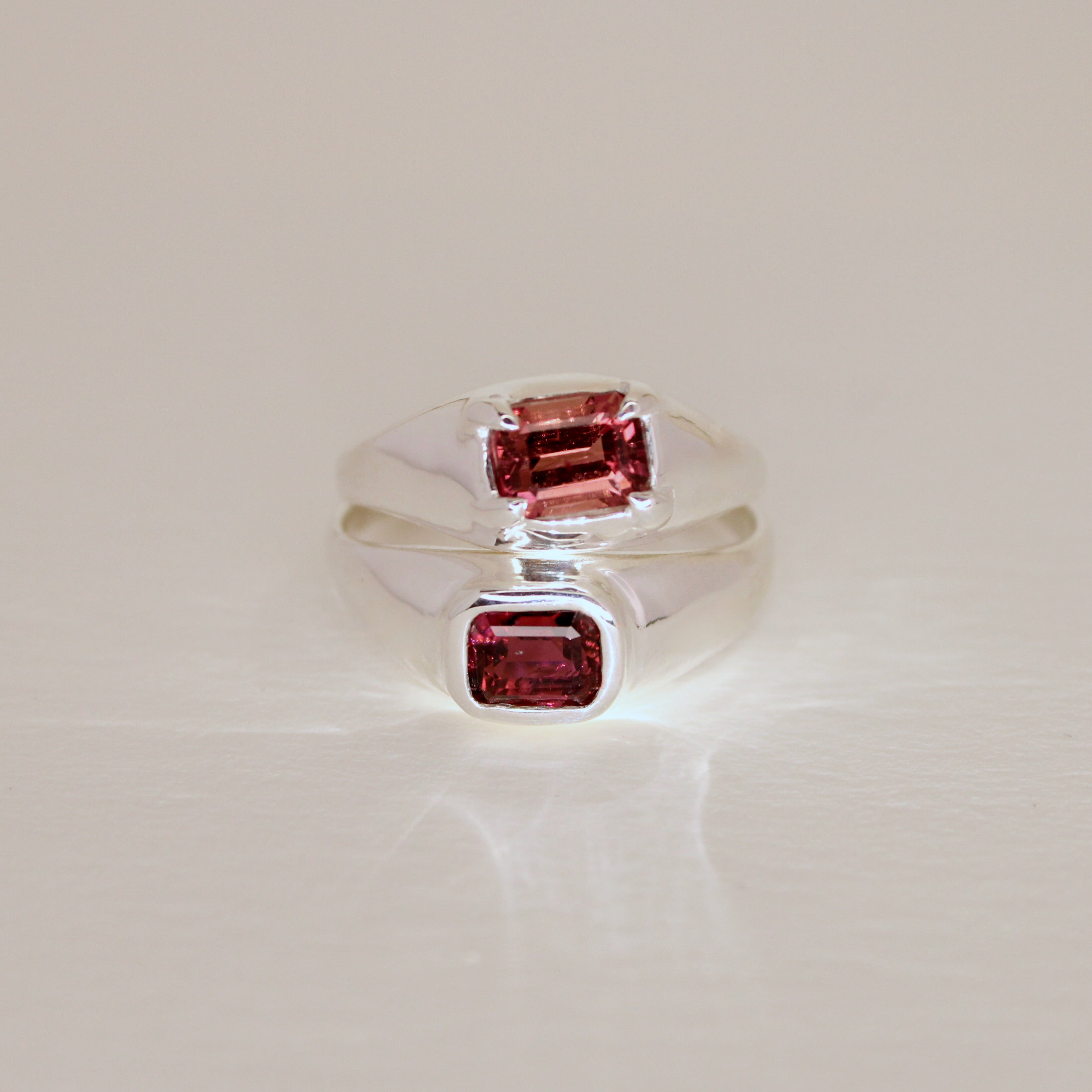 Plum Tourmaline Ring