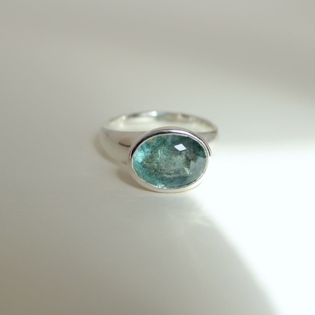 Moss Aquamarine Ring