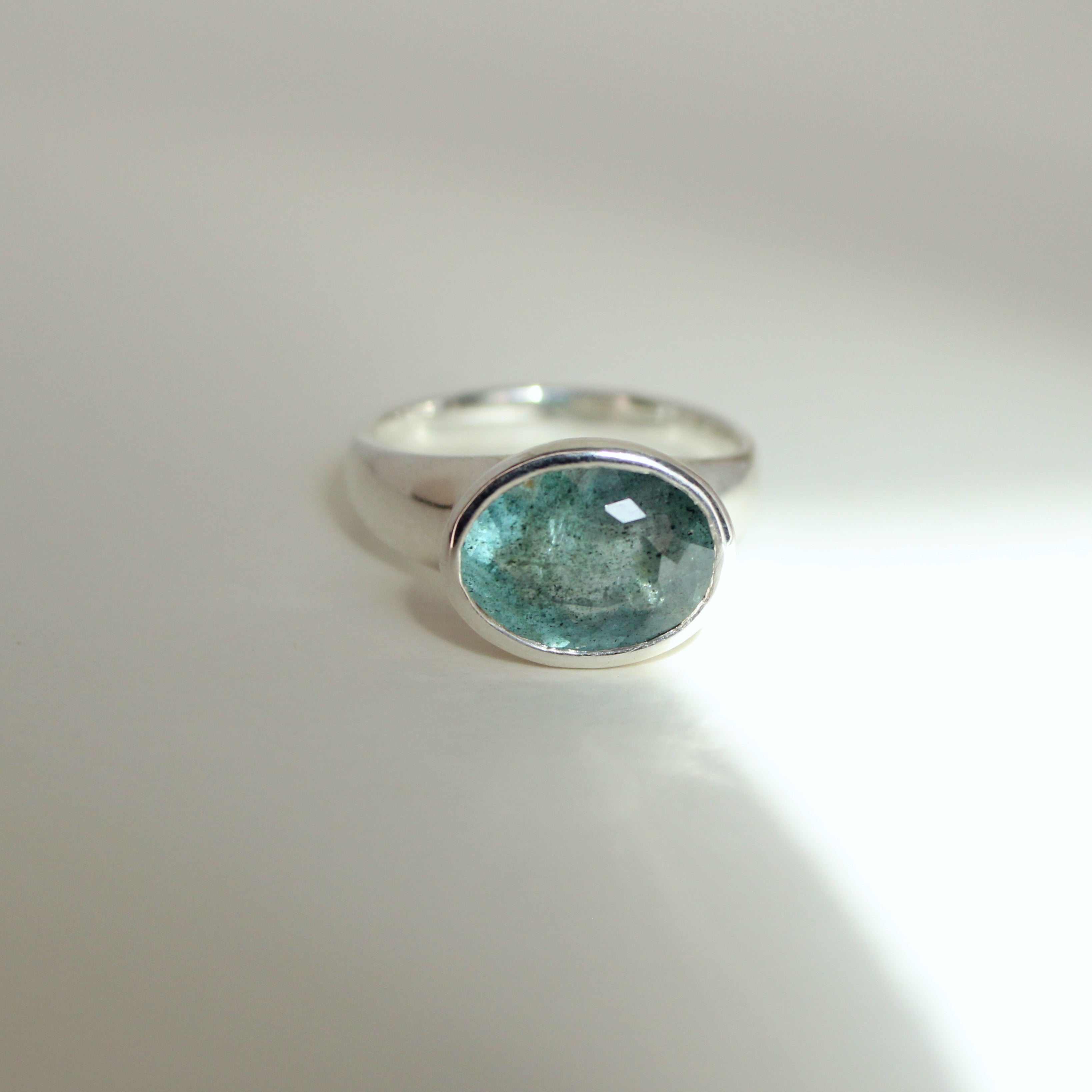 Moss Aquamarine Ring