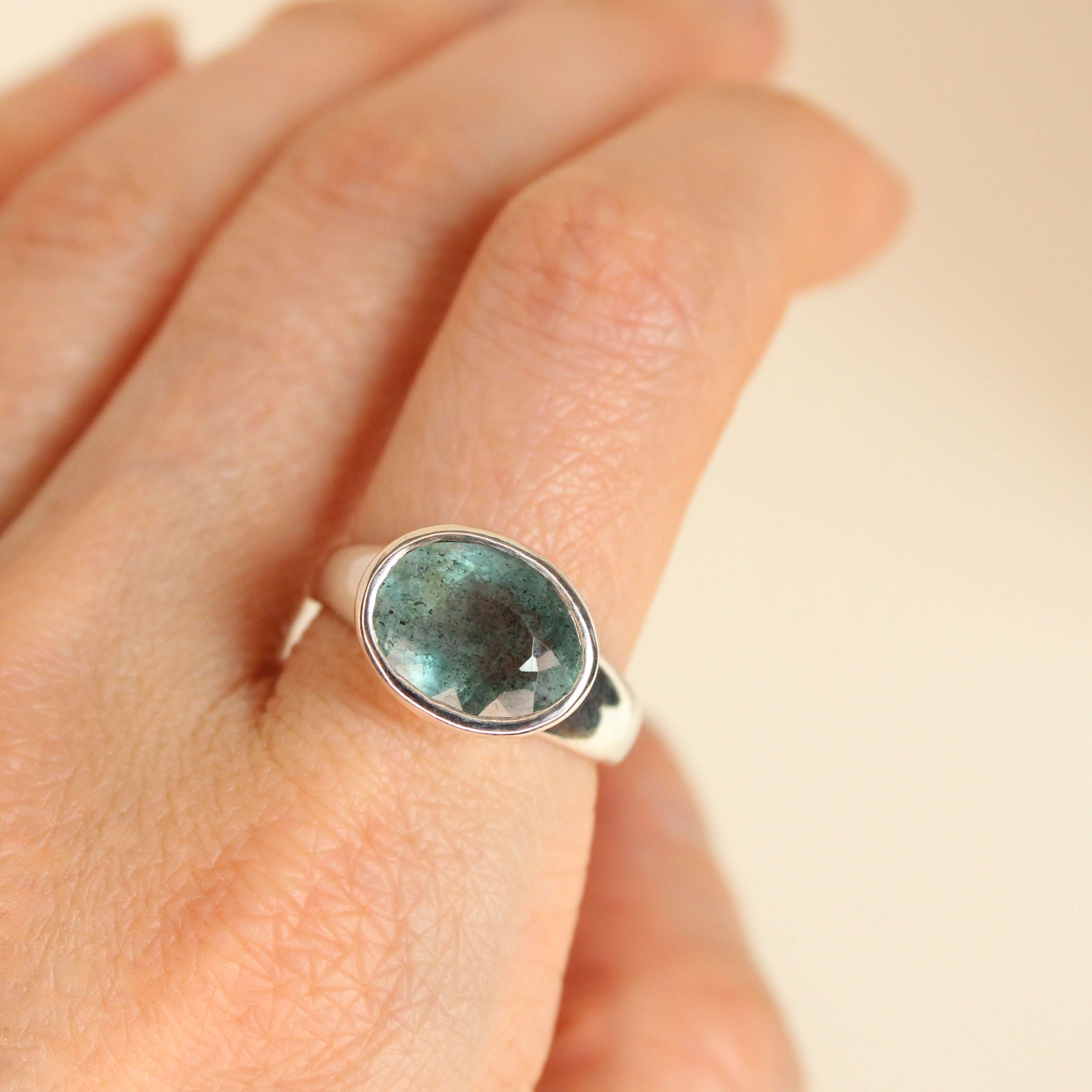 Moss Aquamarine Ring