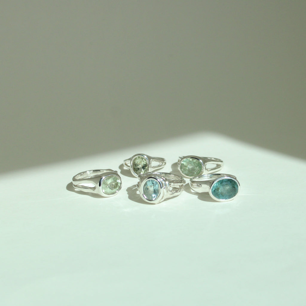 Moss Aquamarine Ring