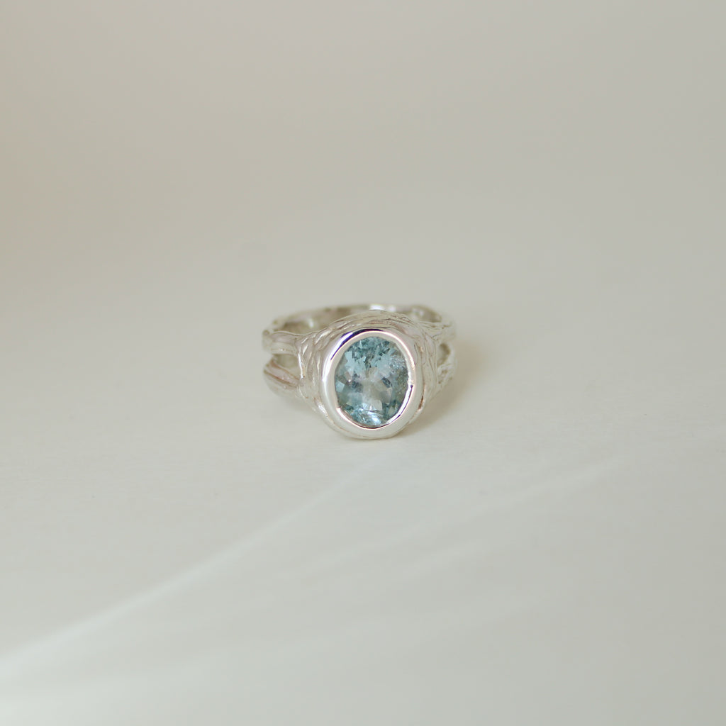 Aquamarine Nest Ring