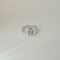 Aquamarine Nest Ring
