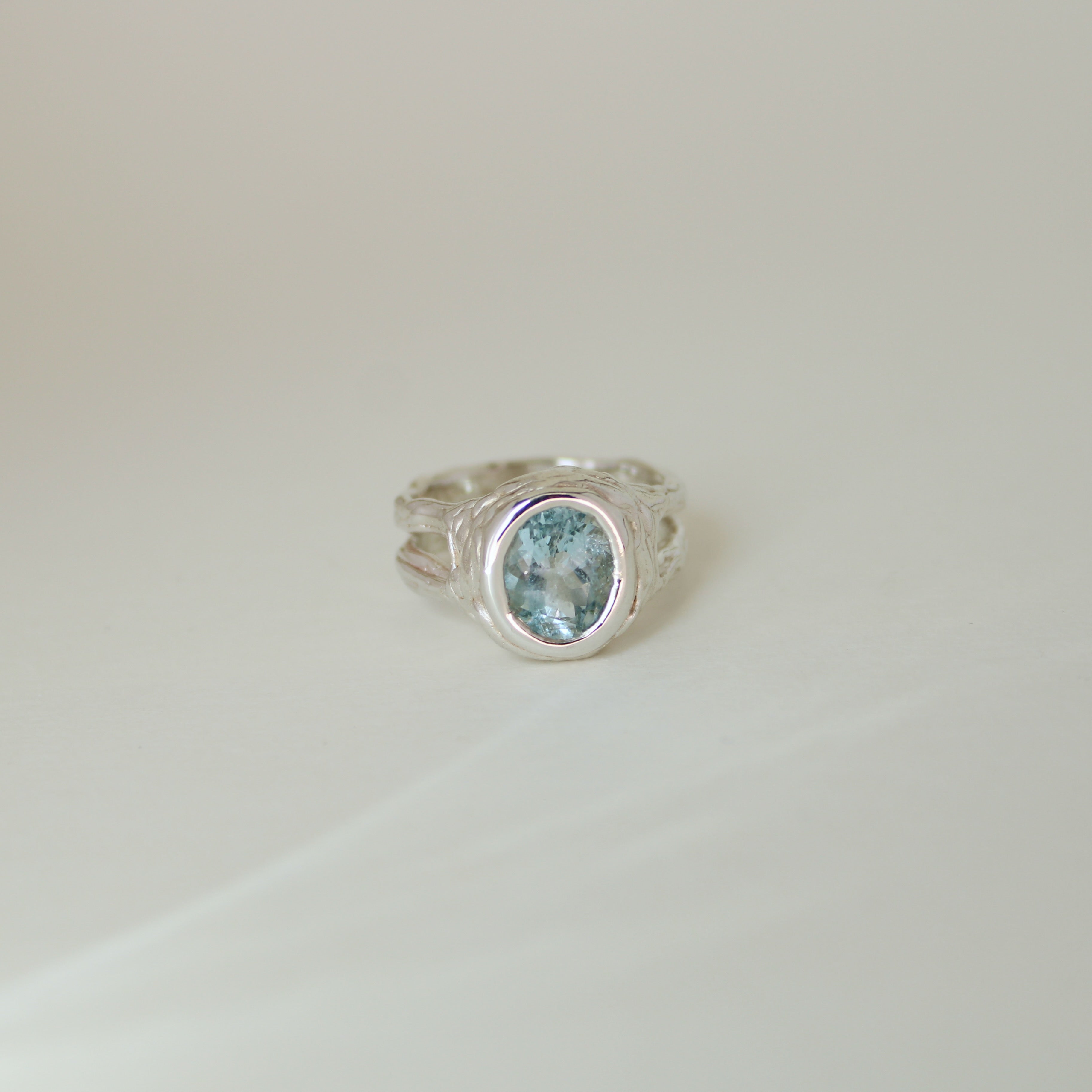 Aquamarine Nest Ring