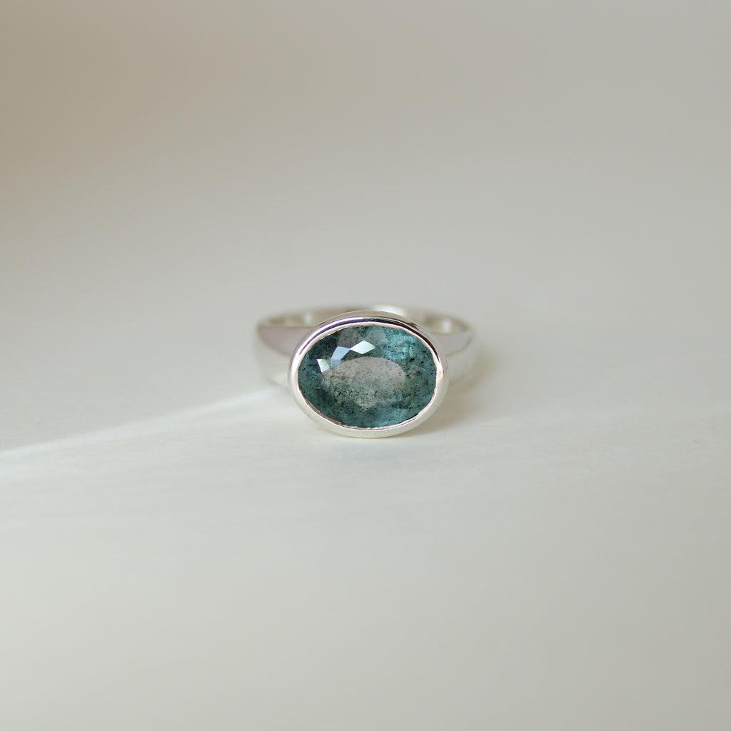 Moss Aquamarine Ring