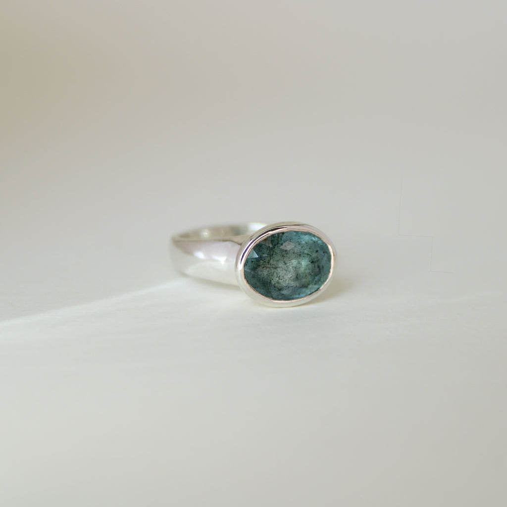 Moss Aquamarine Ring