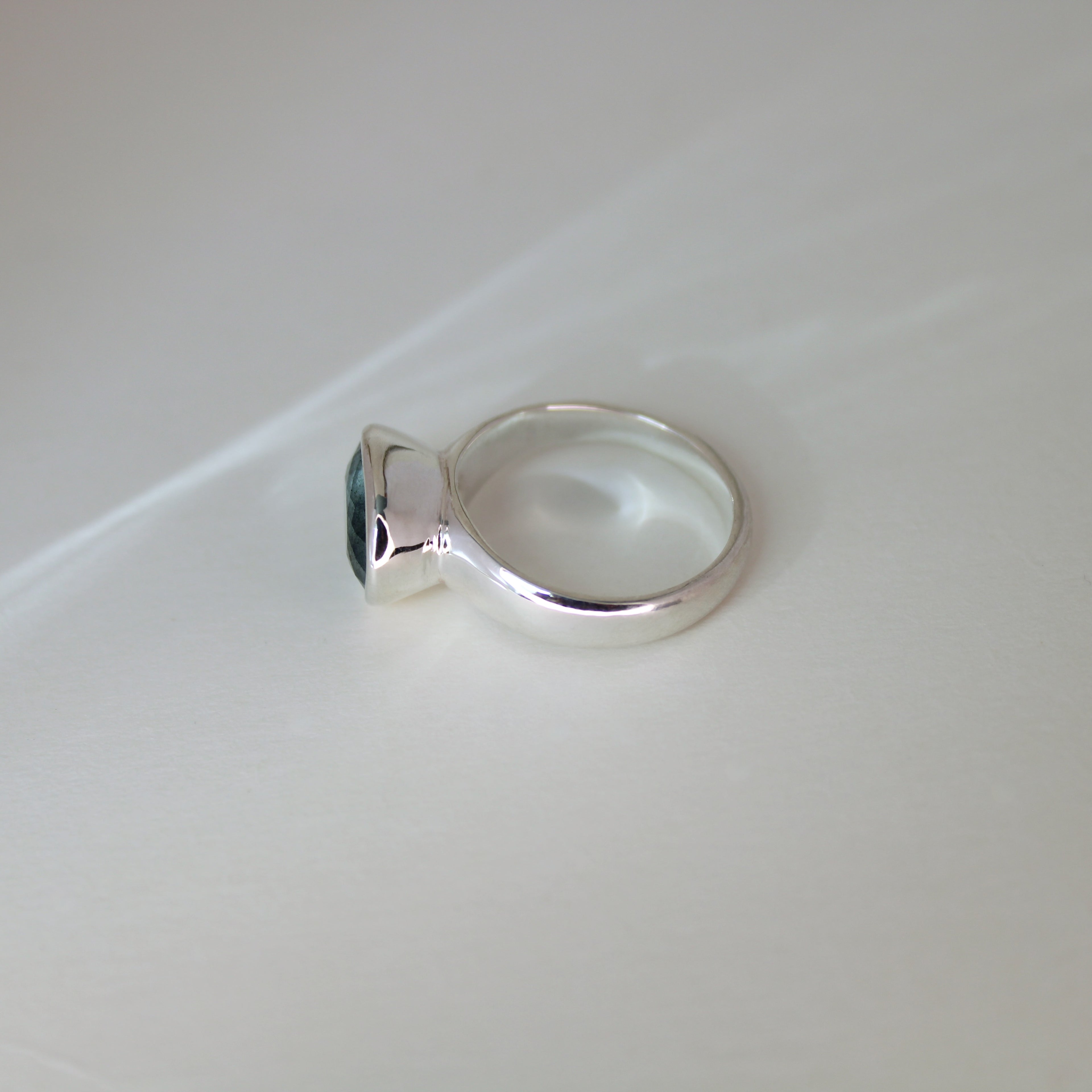 Moss Aquamarine Ring