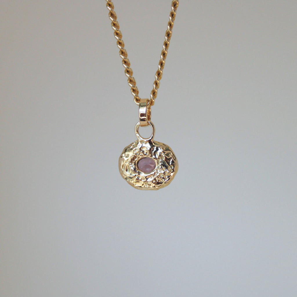 Spinel Tart 14k Pendant